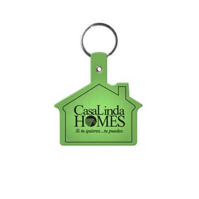 House Shape Flexible Key Tag