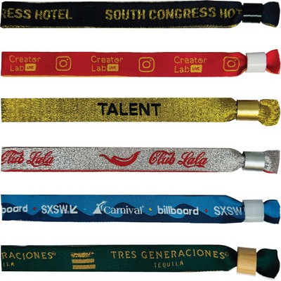 Wristband Art Woven with Locking Bead